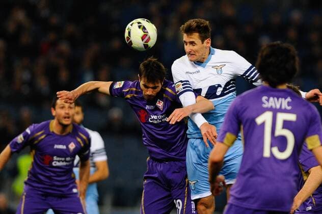 IPP20150309 Football - soccer: Serie A, Lazio Rom - AC Florenz, Miroslav Klose xHOCHxZWEIx xItalyxPhotoxPressx 