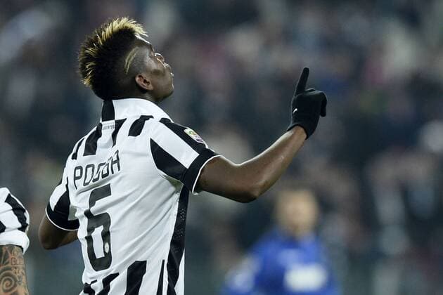 Db Torino 09 03 2015 - campionato di calcio serie A Juventus-Sassuolo foto Daniele Buffa Image nella foto: esultanza gol Paul Pogba 