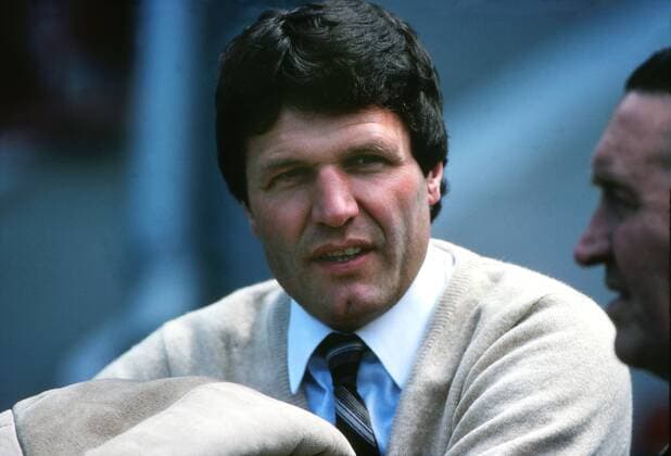 Fußball, Trainerhistorie Swansea City von 1947 bis heute Football - 1981 British Home Championship - Wales 2 Scotland 0 Wales manager John Toshack at Vetch Field, Swansea. 16 05 1981 