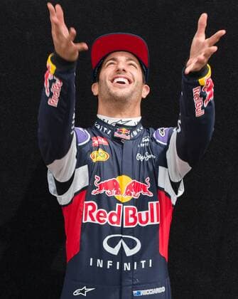 March 12, 2015: Daniel Ricciardo (AUS) 3 from the Infiniti Red Bull Racing team pose at the drivers photograph session at the 2015 Australian Formula One Grand Prix at Albert Park, Melbourne, Australia. Sydney Low Cal Media Formula One 2015: Australia âÄ Drivers Photos - ZUMAc04_