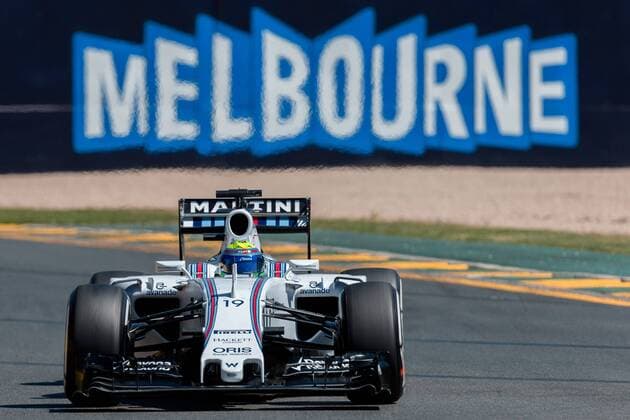 March 13, 2015: Felipe Massa (BRA) 19 from the Williams Martini Racing team exits turn 3 at the 2015 Australian Formula One Grand Prix at Albert Park, Melbourne, Australia. Sydney Low Cal Media Formula One 2015: Australia MAR 13 - ZUMAc04_