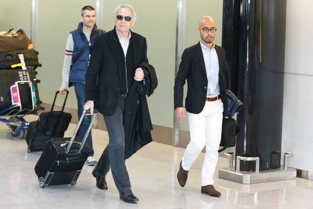 Vahid Halilhodzic (JPN), MARCH 13, 2015 - Football Soccer : Japan s new signing head coach Vahid Halilhodzic arrives at Narita Airport in Chiba, Japan. Noxthirdxpartyxsales  (ipha009587)