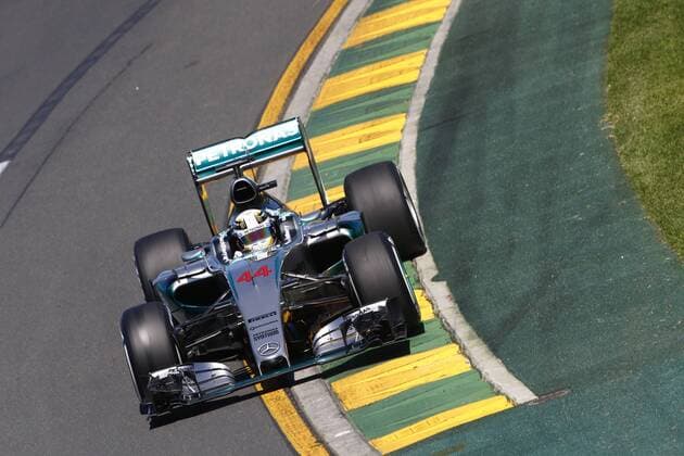 Motorsports: FIA Formula One World Championship WM Weltmeisterschaft 2015, Grand Prix of Australia, 44 Lewis Hamilton (GBR, Mercedes AMG Petronas Formula One Team), xHOCHxZWEIx