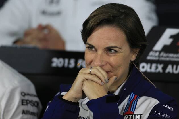 13.03.2015. Melbourne, Australia. Austalian Grand Prix. Friday Practice. Williams Martini Racing Deputy Team Principle Claire Williams during Friday team press conference PK Pressekonferenz xLeannexBoonx  ActionPlus11604522