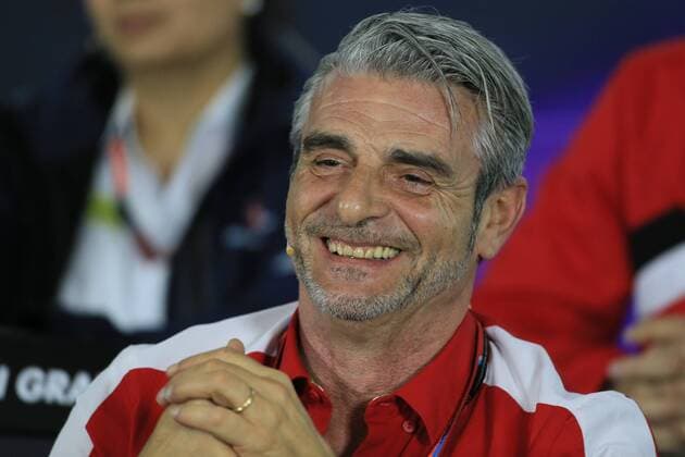 13.03.2015. Melbourne, Australia. Austalian Grand Prix. Friday Practice. Scuderia Ferrari Team Principle Maurizio Arrivabene during the FIA team press conference PK Pressekonferenz xLeannexBoonx  ActionPlus11604526