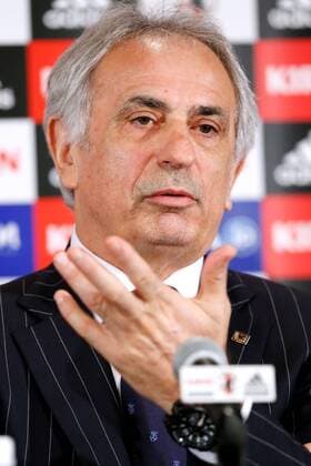 Vahid Halilhodzic (JPN), MARCH 13, 2015 - Football Soccer : Japan s new signing head coach Vahid Halilhodzic during his presentation in Tokyo, Japan. Noxthirdxpartyxsales  (ipha009601)