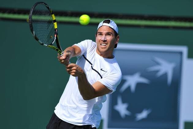 Adrian Mannarino (Fra) TENNIS : BNP PARIBAS OPEN - 14 03 2015 TennisMagazine Panoramic 