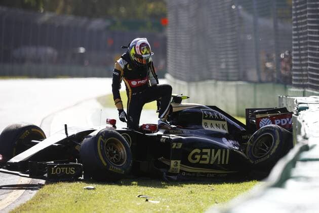 Motorsports: FIA Formula One World Championship WM Weltmeisterschaft 2015, Grand Prix of Australia, 13 Pastor Maldonado (VEN, Lotus F1 Team), xHOCHxZWEIx