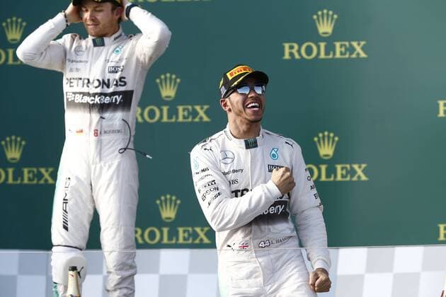 Motorsports: FIA Formula One World Championship WM Weltmeisterschaft 2015, Grand Prix of Australia, 44 Lewis Hamilton (GBR, Mercedes AMG Petronas Formula One Team), xHOCHxZWEIx