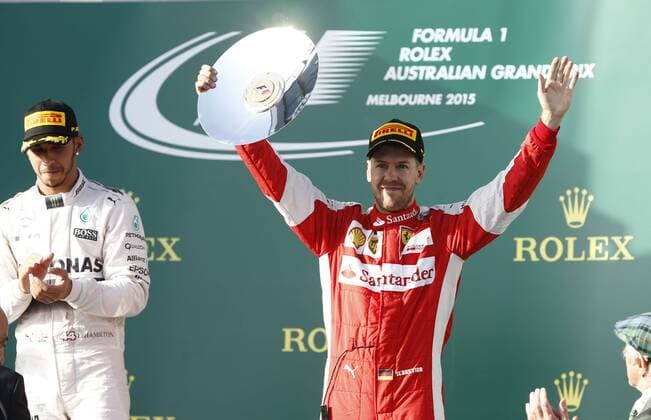 Motorsports: FIA Formula One World Championship WM Weltmeisterschaft 2015, Grand Prix of Australia, 5 Sebastian Vettel (GER, Scuderia Ferrari), xHOCHxZWEIx