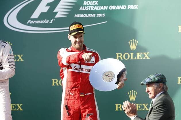 Motorsports: FIA Formula One World Championship WM Weltmeisterschaft 2015, Grand Prix of Australia, 5 Sebastian Vettel (GER, Scuderia Ferrari), xHOCHxZWEIx