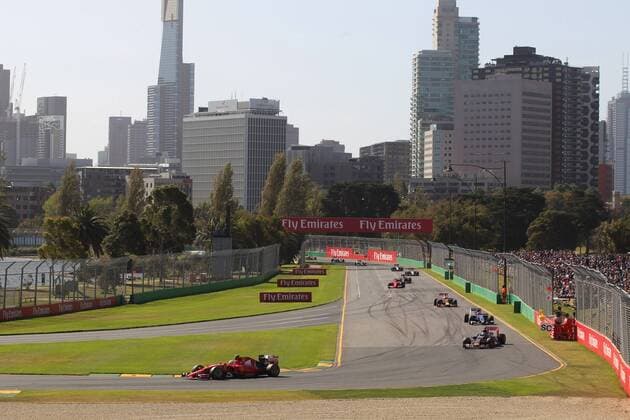 15.03.2015 - Race, Sebastian Vettel (GER) Scuderia Ferrari SF15-T Australian Grand Prix, Melbourne 12 - 15 March 2015 