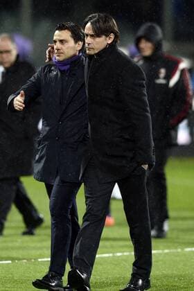 Serie A AC Florenz (ACF Fiorentina) ACF Fiorentina vs AC Milan foto DanielexBuffa Image Pictured: Filippo Inzaghi-Vincenzo Montella 