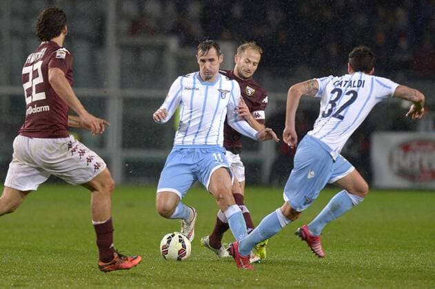 Miroslav Klose Lazio, Migjen Basha Torino, - Calcio 2014 2015 Serie A, Torino FC - Lazio Rom , filippoxalfero