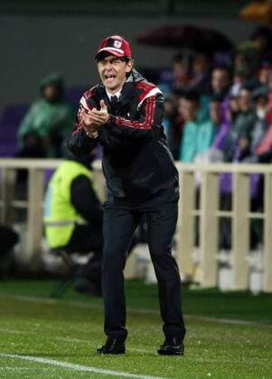 16.03.2015. Artemio Franchi stadium, Firenze, Italy. Serie A football. Fiorentina versus AC Milan. Inzaghi tries to urge on his players xPaoloxNuccix  ActionPlus11605513