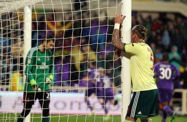 16.03.2015. Artemio Franchi stadium, Firenze, Italy. Serie A football. Fiorentina versus AC Milan. Mexes disappointed after the defeat defeat xPaoloxNuccix  ActionPlus11605519