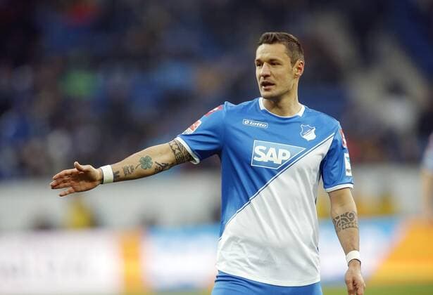 Sejad Salihovic (1899) gibt Anweisung . 1899 Hoffenheim-Hamburger SV . Sinsheim, GER, 14.03.2015, 25. Spieltag Fussball-Bundesliga 2014-2015.