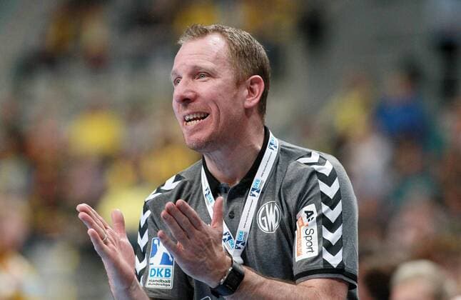 Handball Bundesliga: Rhein-Neckar Löwen - TSV GWD Minden, 25. Spieltag am 18.03.2015, xmdx, Frank CARSTENS (Trainer TSV GWD Minden) Rhein-Neckar Löwen - TSV GWD Minden
