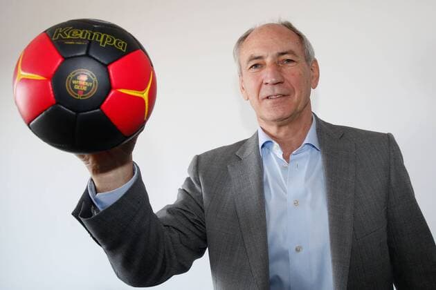 DHB-Praesident Bernhard Bauer (Deutschland) - Foto Shooting nach dem Pressegespraech Deutscher Handball Bund bei der Novo-Tech GmbH & Co. KG in Aschersleben - Portrait,Deutschland, Handball, Mann, Männer,18.03.2015