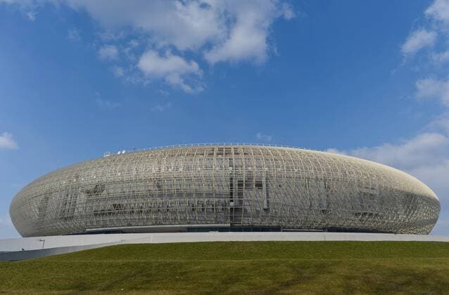 March 19, 2015 - Krakow, Poland - A general view of Krakow s Turon Arena. Krakow, Poland. Thursday 19 March 2015. Krakow s Arena nearly ready for Divers Night of the Jumps  - ZUMAn230