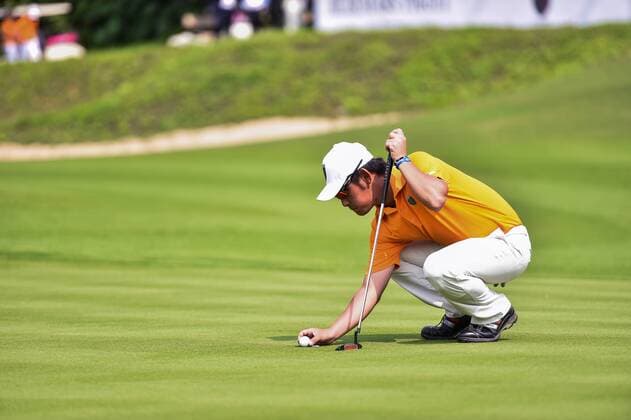 (150320) -- SHENZHEN, March 20, 2015 -- Yuki Kamasu of Japan competes during the ninth Faldo Series Asia Grand Final at Mission Hills in Shenzhen, south China s Guangdong Province, March 20, 2015. ) (SP)CHINA-SHENZHEN-GOLF-FALDO SERIES ASIA GRAND FINAL MaoxSiqian 