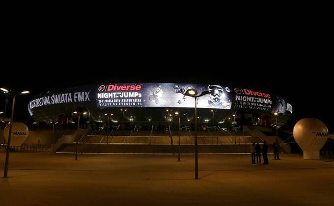 2015.03.20 KRAKOW - NIGHT OF THE JUMPS - WM Freestyle Motocross - TAURON ARENA KRAKOW Pictured: TAURON ARENA KRAKOW FOT LUKASZxWIESZALA FOKUSMEDIA  LWI200315_028