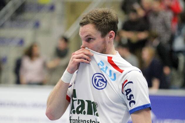 Enttaeuschung bei Michael Spatz (TV Grosswallstadt) ASV Hamm-Westfalen vs TV Grosswallstadt, Handball, 1. Bundesliga, 21.03.2015 , EP_JSK