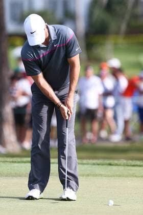 March 21, 2015 - Orlando, Florida, United States - Rory McIlroy putts the 17th green during the third round of the Arnold Palmer Invitational presented by MasterCard at Bay Hill Club & Lodge. PGA Golf Herren 2015 - Arnold Palmer Invitational Presented by MasterCard - Third Round - ZUMAw109