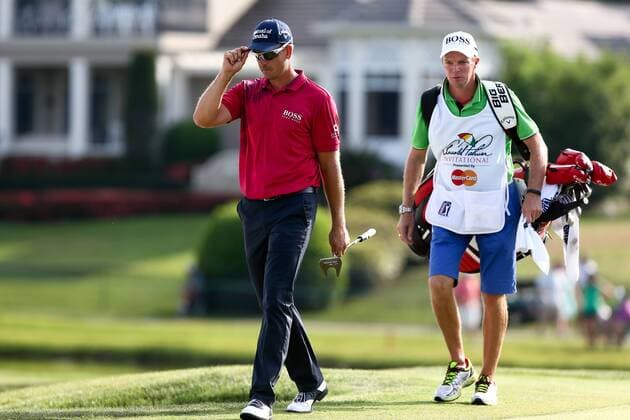 March 21, 2015 - Orlando, Florida, United States - Henrik Stenson (L) and his caddie Gareth Bryn Lord approach the 17th green during the third round of the Arnold Palmer Invitational presented by MasterCard at Bay Hill Club & Lodge. PGA Golf Herren 2015 - Arnold Palmer Invitational Presented by MasterCard - Third Round - ZUMAw109