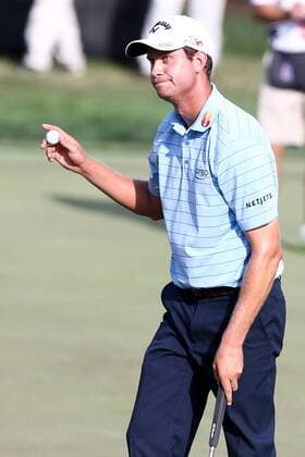March 21, 2015 - Orlando, Florida, United States - Harris English waves to the crowd after putting the 18th green during the third round of the Arnold Palmer Invitational presented by MasterCard at Bay Hill Club & Lodge. PGA Golf Herren 2015 - Arnold Palmer Invitational Presented by MasterCard - Third Round - ZUMAw109