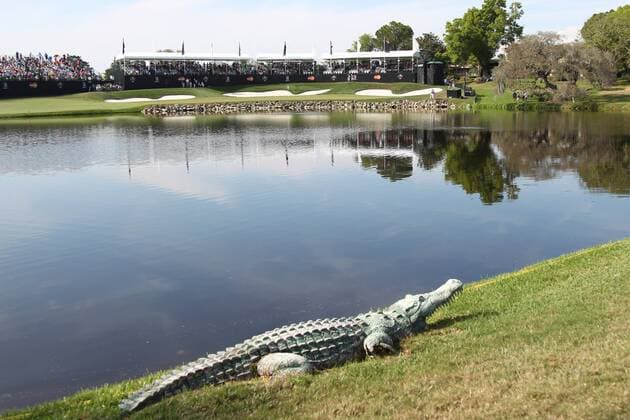 March 21, 2015 - Orlando, Florida, United States - General view of the 18th green during the third round of the Arnold Palmer Invitational presented by MasterCard at Bay Hill Club & Lodge. PGA Golf Herren 2015 - Arnold Palmer Invitational Presented by MasterCard - Third Round - ZUMAw109