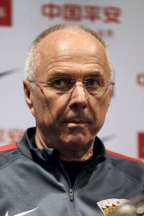 Sven-Goran Eriksson, head coach of Shanghai SIPG Football Club, attends a press conference PK Pressekonferenz before the match against Guangzhou R&F Football Club during the third round match of the 2015 Chinese Football Association Super League in Shanghai, China, 21 March 2015. Sven-Goran Eriksson attends press conference before match against Guangzhou R&F Football Club in Shanghai  20150321_28706