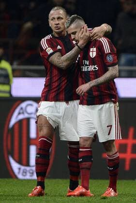 Jeremy Menez, Philippe Mexes Milan Milano 21-03-2015 Stadio Giuseppe Meazza - Football, Serie A AC Milan vs. Cagliari Calcio. giuseppexceleste