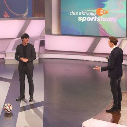 JOCHEN BREYER, JOACHIM LOEW DAS AKTUELLE SPORTSTUDIO ZDF MAINZ 