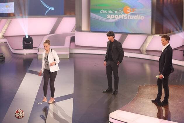 LEA MIEMIETZ, JOACHIM LOEW, JOCHEN BREYER DAS AKTUELLE SPORTSTUDIO ZDF MAINZ 
