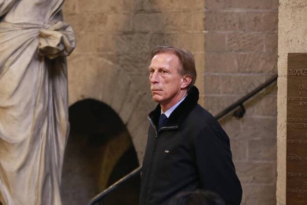 Trauerfeier von Klaus Ulonska in St. Aposteln und Beerdigung auf dem Melatenfriedhof Christoph Daum 20.03.2015