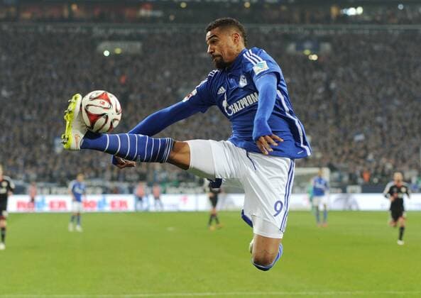 21.03.2015, Fussball, Saison 2014 15, 1. Bundesliga, 26. Spieltag, FC Schalke 04 - Bayer 04 Leverkusen 0:1 Kevin-Prince Boateng, Kevin Prince Boateng (Schalke 04)