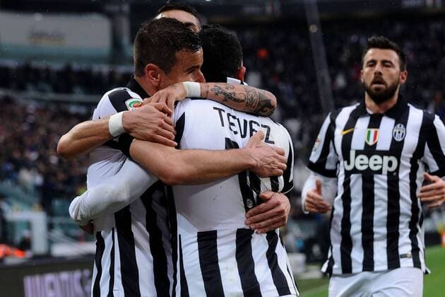 Turin, Italien - Serie A, Juventus Turin vs. Genoa CFC: Carlos Tevez 