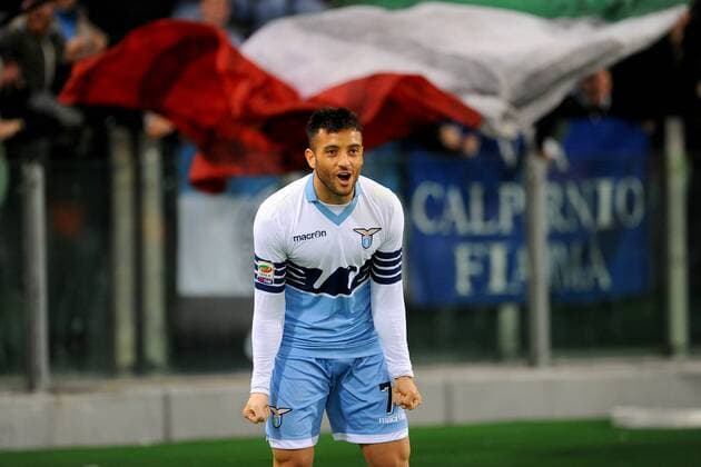 22.03.2015. Stadio Olympico, Rome, Italy, Serie A football. Lazio versus Hellas Verona. Felipe Anderson celebrates after he scored 1-0 for Lazio xGiuseppexMaffiax  ActionPlus11607567