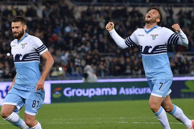 22 03 2015 - Serie A Lazio Rom vs Hellas Verona foto AntonelloxSammarco Image Pictured: Antonio Candreva-Felipe Anderson 