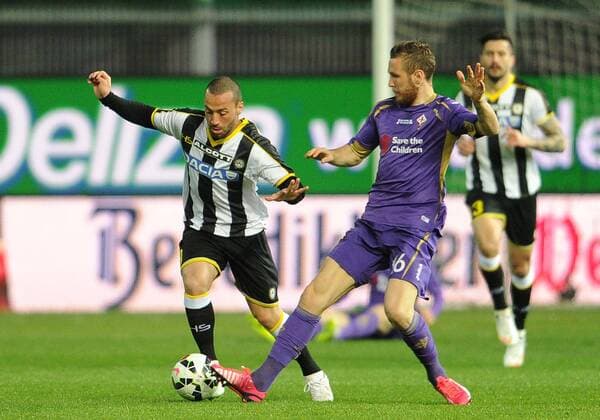 IPP20150322 Football - soccer: Serie A, Udinese Calcio - AC Florenz (ACF Fiorentina) , Jasmin Kurtic and Dos Santos Torres Guilherme. xHOCHxZWEIx xItalyxPhotoxPressx 