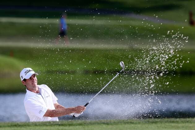 March 22, 2015 - Orlando, Florida, United States - Ben Martin hits out of a greenside bunker on 17th green during the fiinal round of the Arnold Palmer Invitational presented by MasterCard at Bay Hill Club & Lodge. Golf 2015 - Matt Every Wins Arnold Palmer Invitational - ZUMAw109