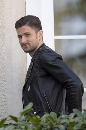 Olivier Giroud FOOTBALL : French Players arriving at Clairefontaine - 23 03 2015 JBAutissier Panoramic 