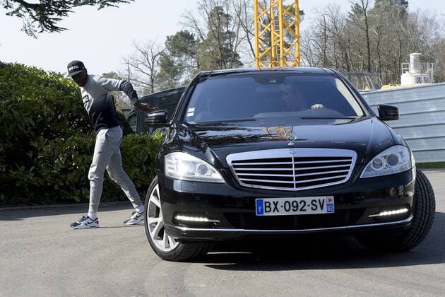 Blaise Matuidi FOOTBALL : French Players arriving at Clairefontaine - 23 03 2015 JBAutissier Panoramic 