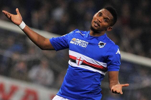 An Genova 22 03 2015 - campionato di calcio serie A Sampdoria Genua - Inter Mailand foto Andrea Ninni Image nella foto: Samuel Eto o 