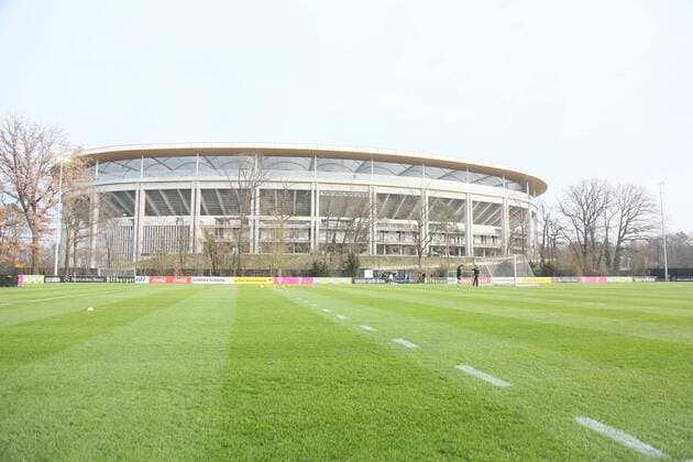 Trainingsplatz an der Commerzbank Arena - Training der Deutschen Nationalmannschaft in Frankfurt