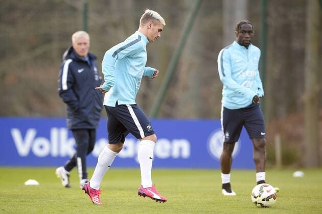 Antoine Griezmann FOOTBALL : Entrainement de l equipe de France - Clairefontaine - 23 03 2015 JBAutissier Panoramic 