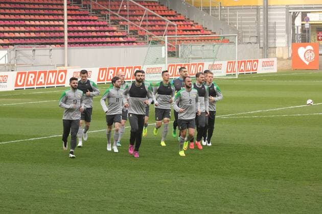 TRAINING FUSSBALL NATIONALMANNSCHAFT AUSTRALIEN BRUCHWEG STADION MAINZ 