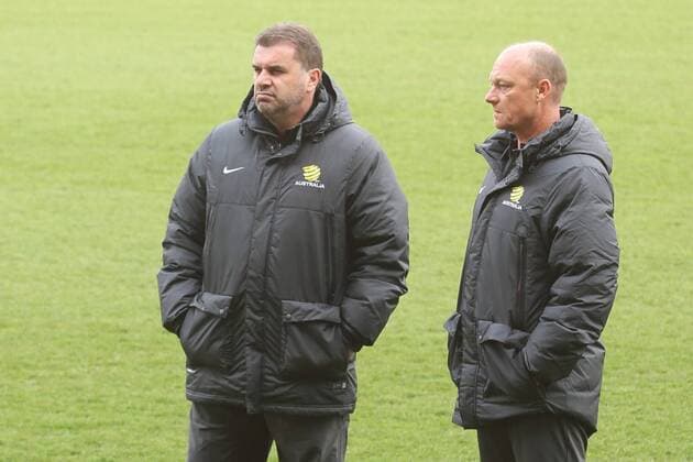 ANGE POSTECOGLOU, ? TRAINING FUSSBALL NATIONALMANNSCHAFT AUSTRALIEN BRUCHWEG STADION MAINZ 