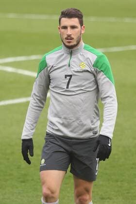 MATHEW LECKIE TRAINING FUSSBALL NATIONALMANNSCHAFT AUSTRALIEN BRUCHWEG STADION MAINZ 